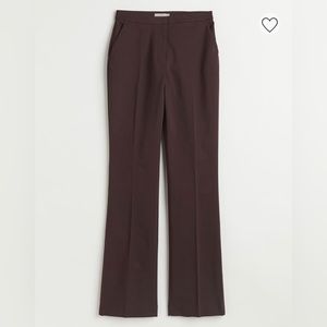 Brown flared pants